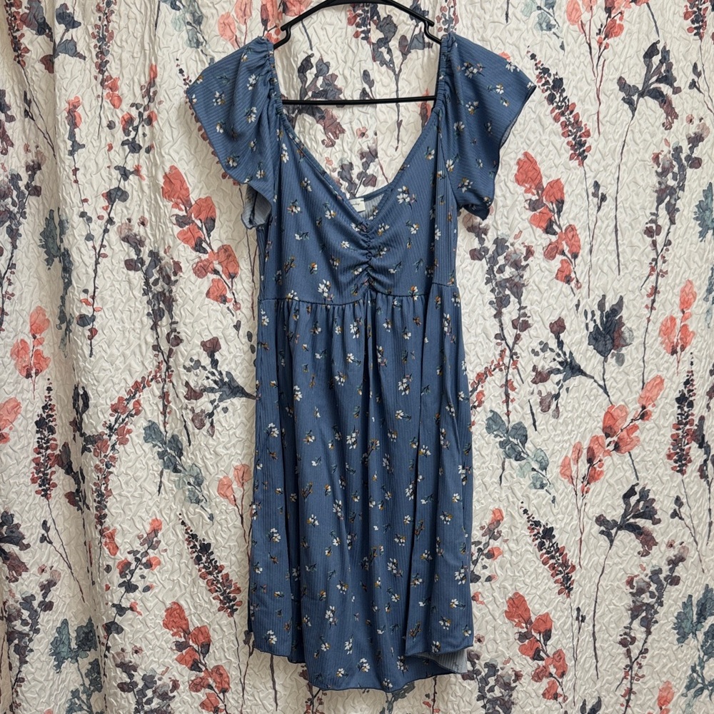 Blue Floral Sun Dress
